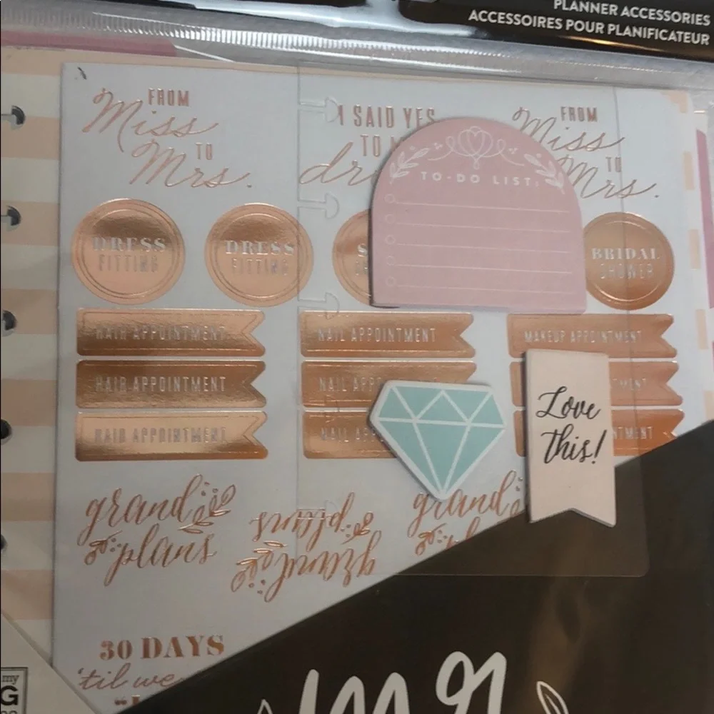 The Happy Planner / Wedding Planner Accessories